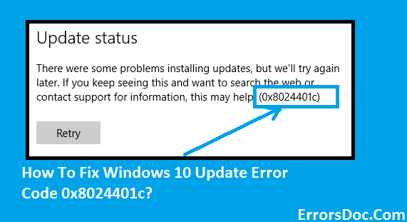 How To Fix Windows Update Error 0x8024401c