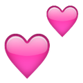 Pink Hearts snapchat