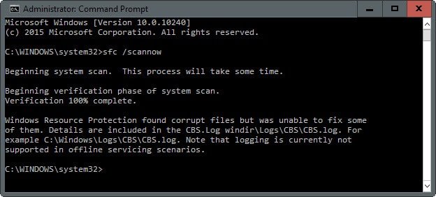 How To Scan Window Using SFC command
