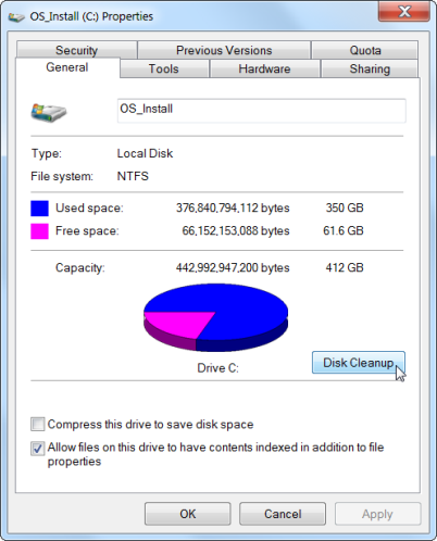 How To Run Disk Cleanup In Windows
