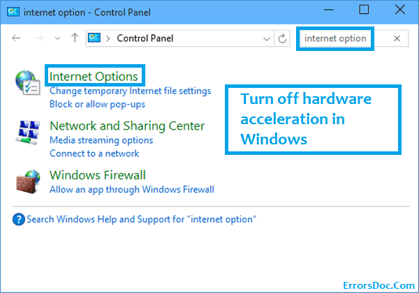 How To Turn off hardware acceleration in Windows