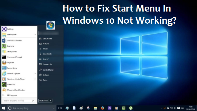 How to Fix Start Menu In Windows 10 Not Working