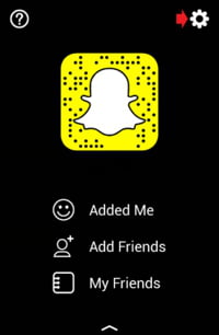 Scroll down to snapchat profile page to enable snapchat filter