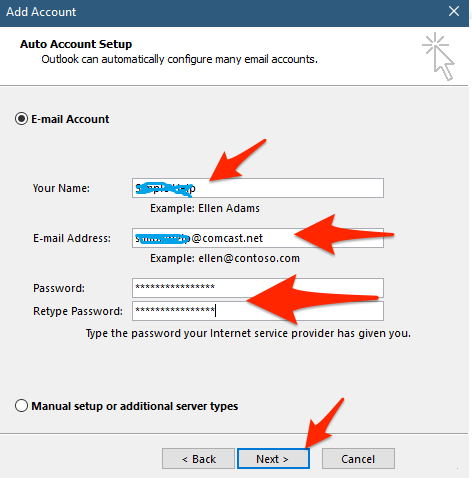  Comcast Email Settings For Outlook