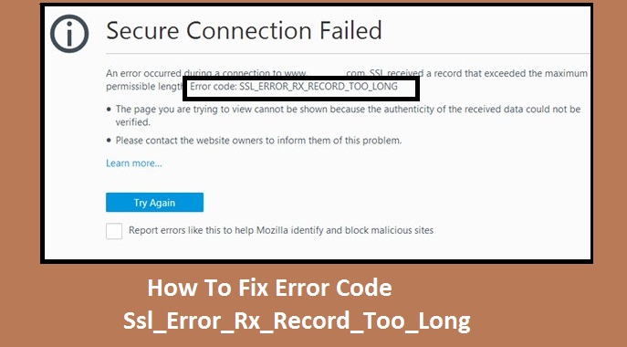 How To Fix Error Code Ssl_Error_Rx_Record_Too_Long