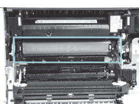 Reconnect the connectors of ITB in HP Printer