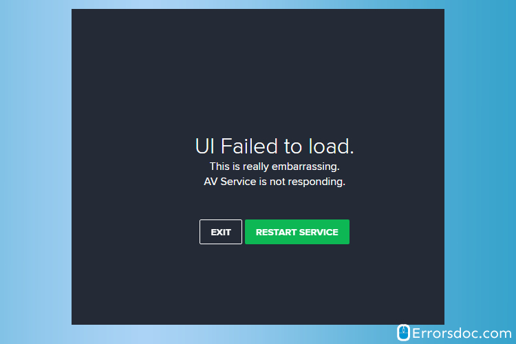How To Fix Avast UI Failed to Load Error