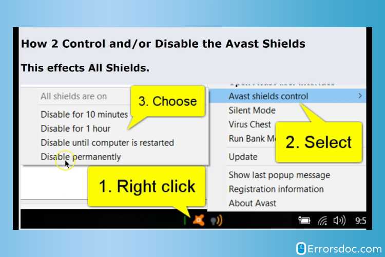 How To Disable Avast Antivirus Completely
