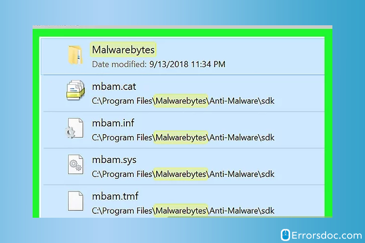 delete Malwarebytes files-Uninstall Malwarebytes from Windows