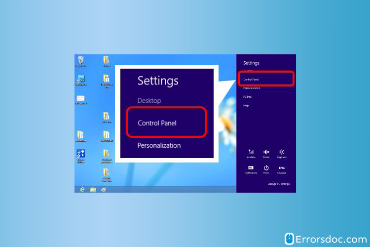 Windows 8 control Panel-Bitdefender Error 1008