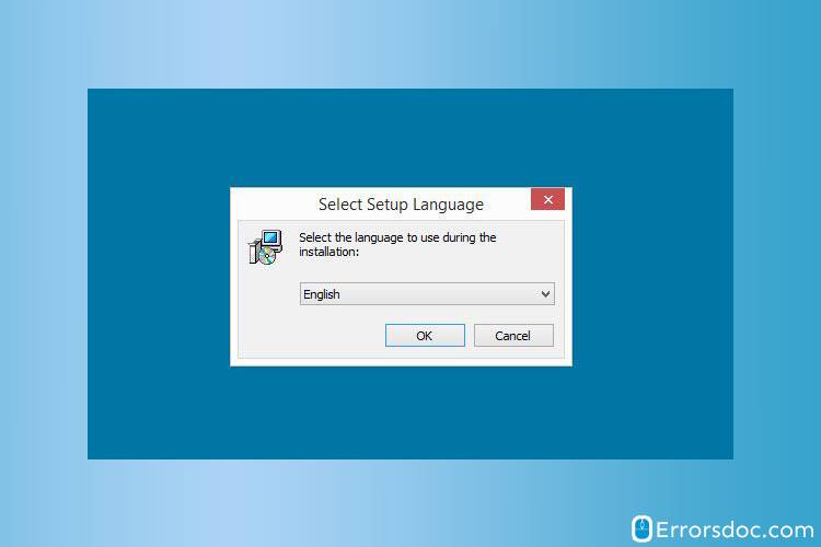 Select Setup Language-Install Malwarebytes