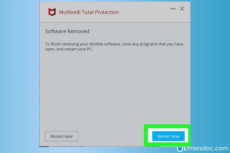 McAfee Not Opening