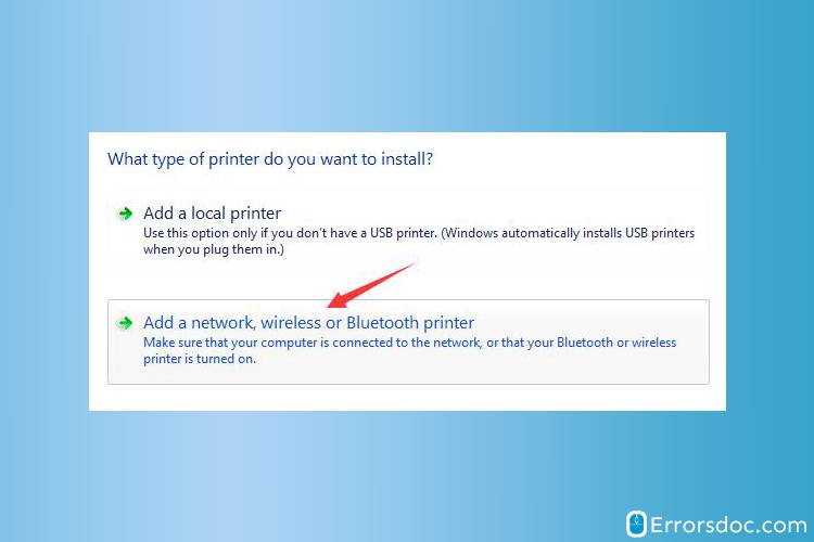 Add a network, wireless or Bluetooth printer - Printer Offline Fix Epson