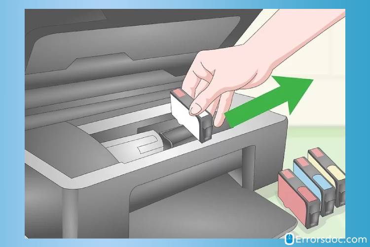 Remove all the ink cartridges - hp printer alignment keeps failing