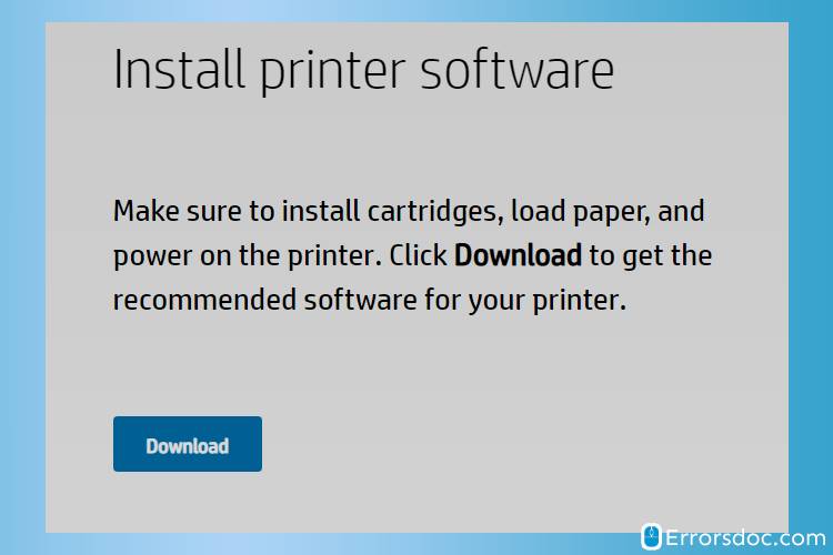 download button - connect hp printer to mac