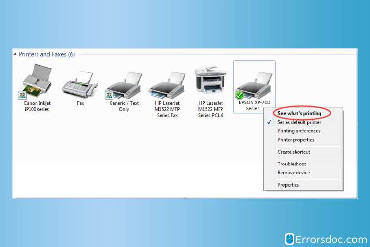 See What Is Printing - Epson Printer Says Offline
