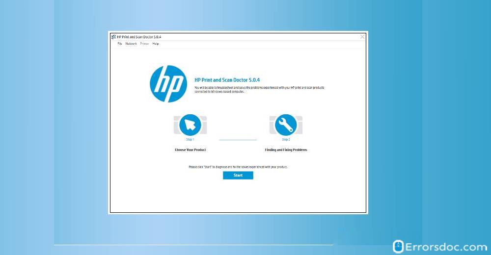 Launch HP Print and Scan Doctor