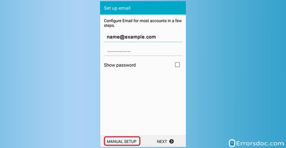 Manual Setup - suddenlink email settings