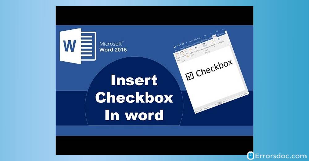 How to Insert Check Mark in Word 2010, 2013, and 2016?