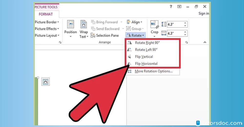 How to Rotate a Picture in Word