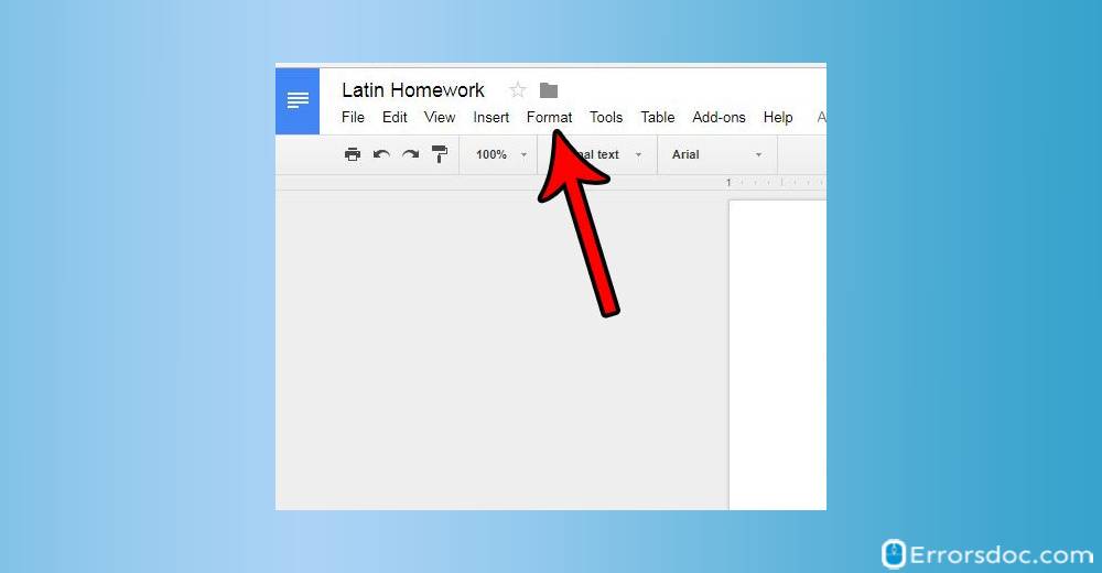 Format -  How to do Strikethrough in Google Docs