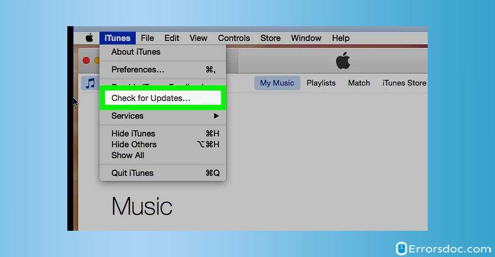 Check For Update - How to Update iTunes on Mac