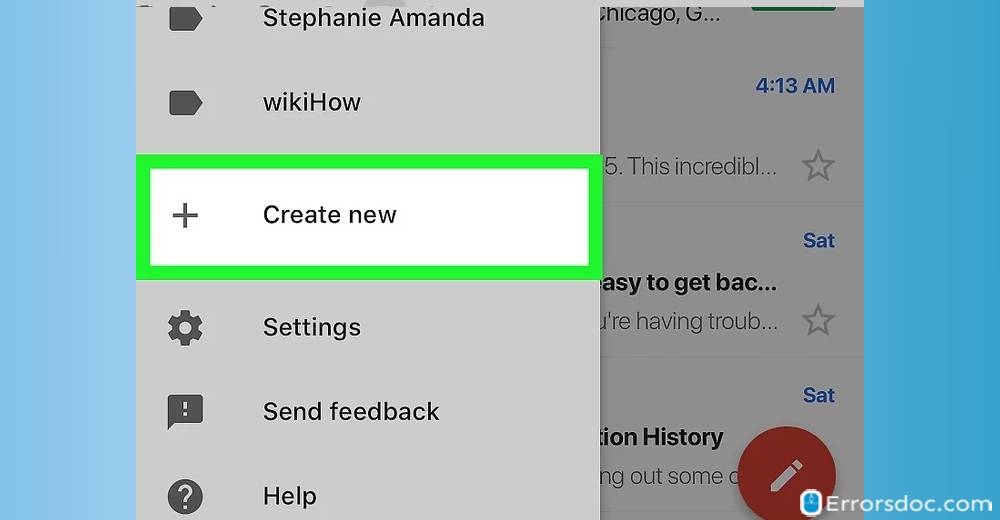 how to create folders in gmail on android