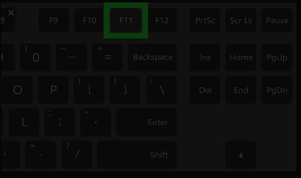 F11 -how to hide windows 10 taskbar