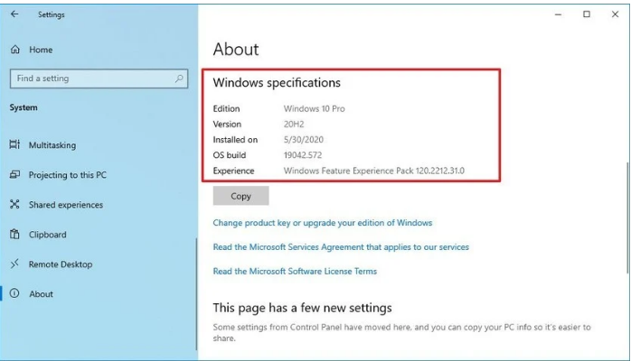 window specification -  how to check pc specs windows 10