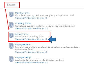 Form -  Print a W2 Form QuickBooks Online