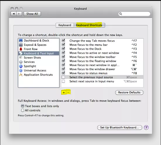 Shortcuts - mac function keys not working