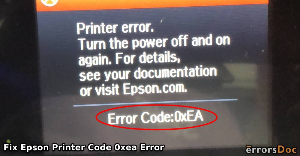 How to Fix Epson Printer Code 0xea Error?