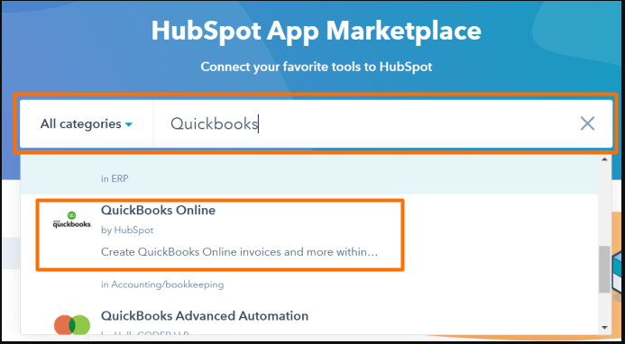 hubspot integration with quickbooks