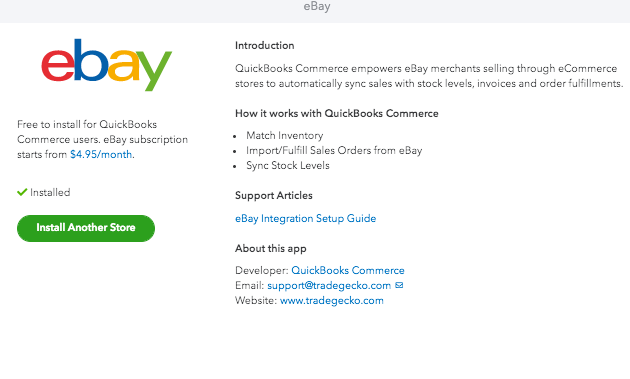 eBay Built by QuickBooks Commerce