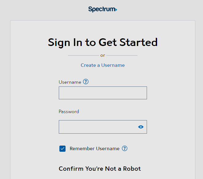 Spectrum Mobile Sign-in