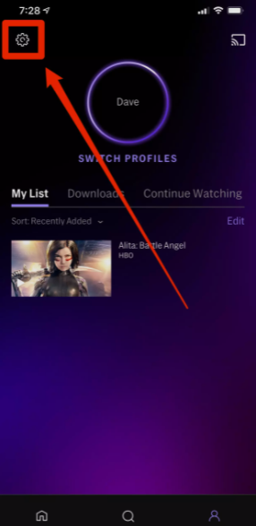 go to settings to hbo now cancel subscription android
