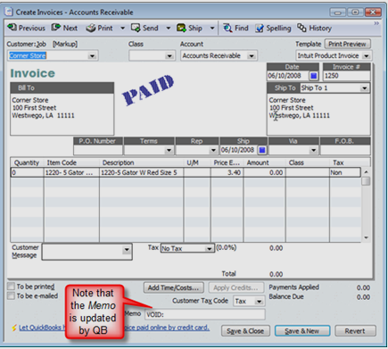 How to Void an Invoice in QuickBooks?